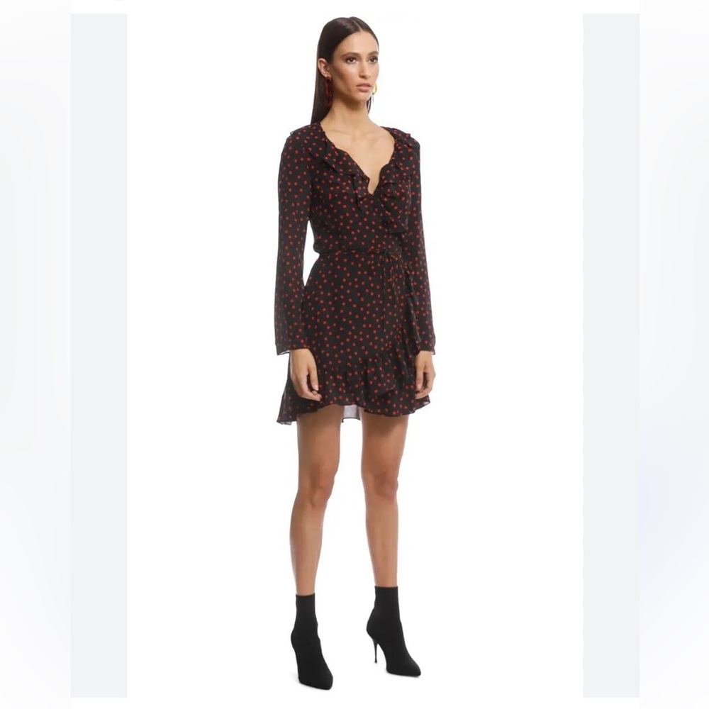 Realisation Par Black Dress with Red Dots